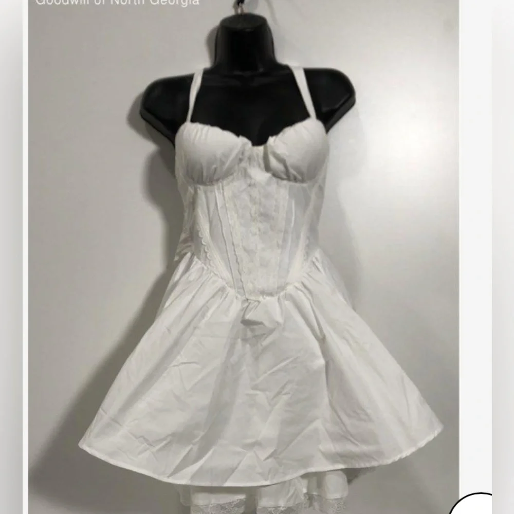 sthcute Corset Cottage Victorian fairy mini dress Small - Picture 2 of 6